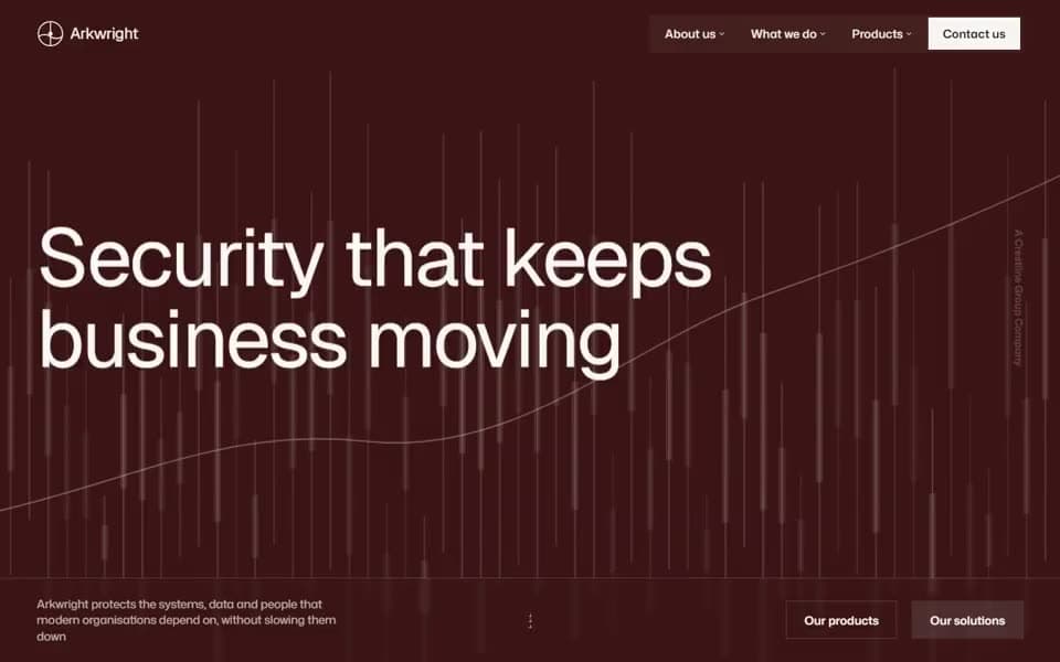 Cybersecurity Company website template preview