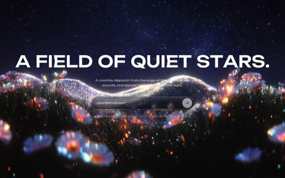 Cinematic Video Landing Page homepage preview