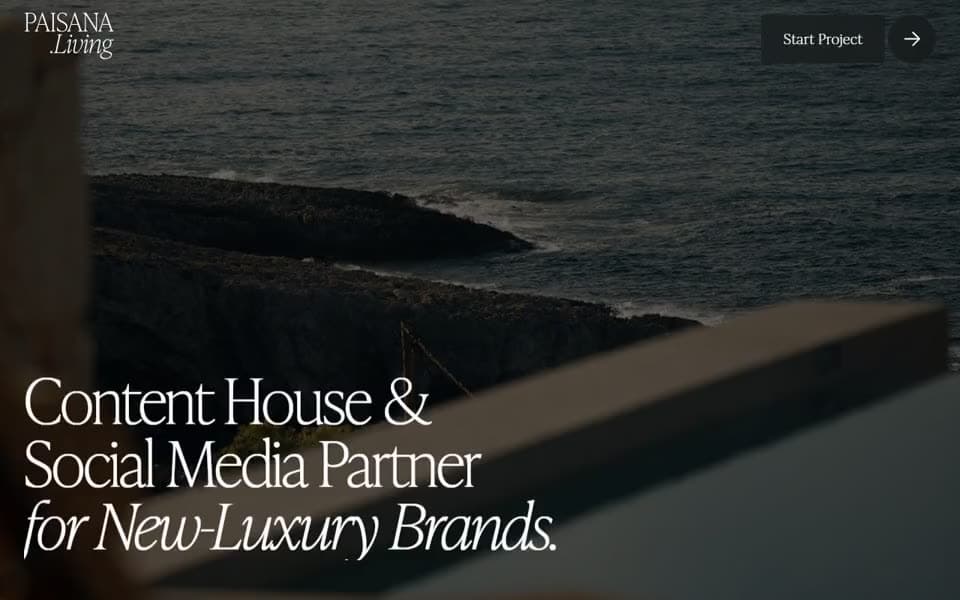 Content & Creative Studio homepage preview