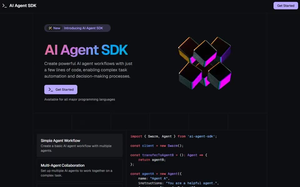 Developer Tool Landing Page and Blog homepage preview