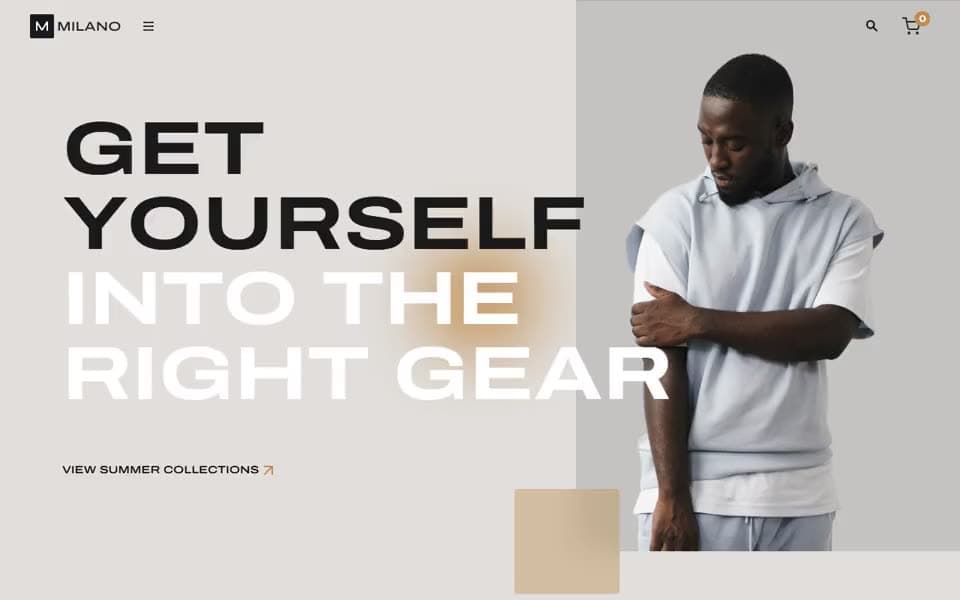 Fashion Clothing Store homepage preview