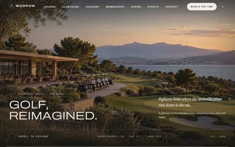 Golf Resort & Members' Club homepage preview