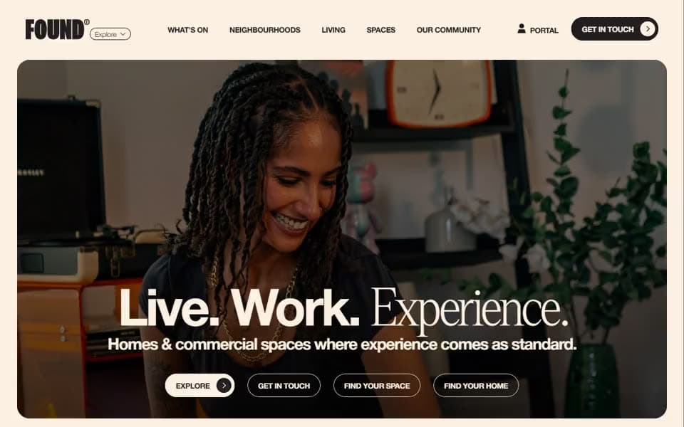 Property Developer homepage preview